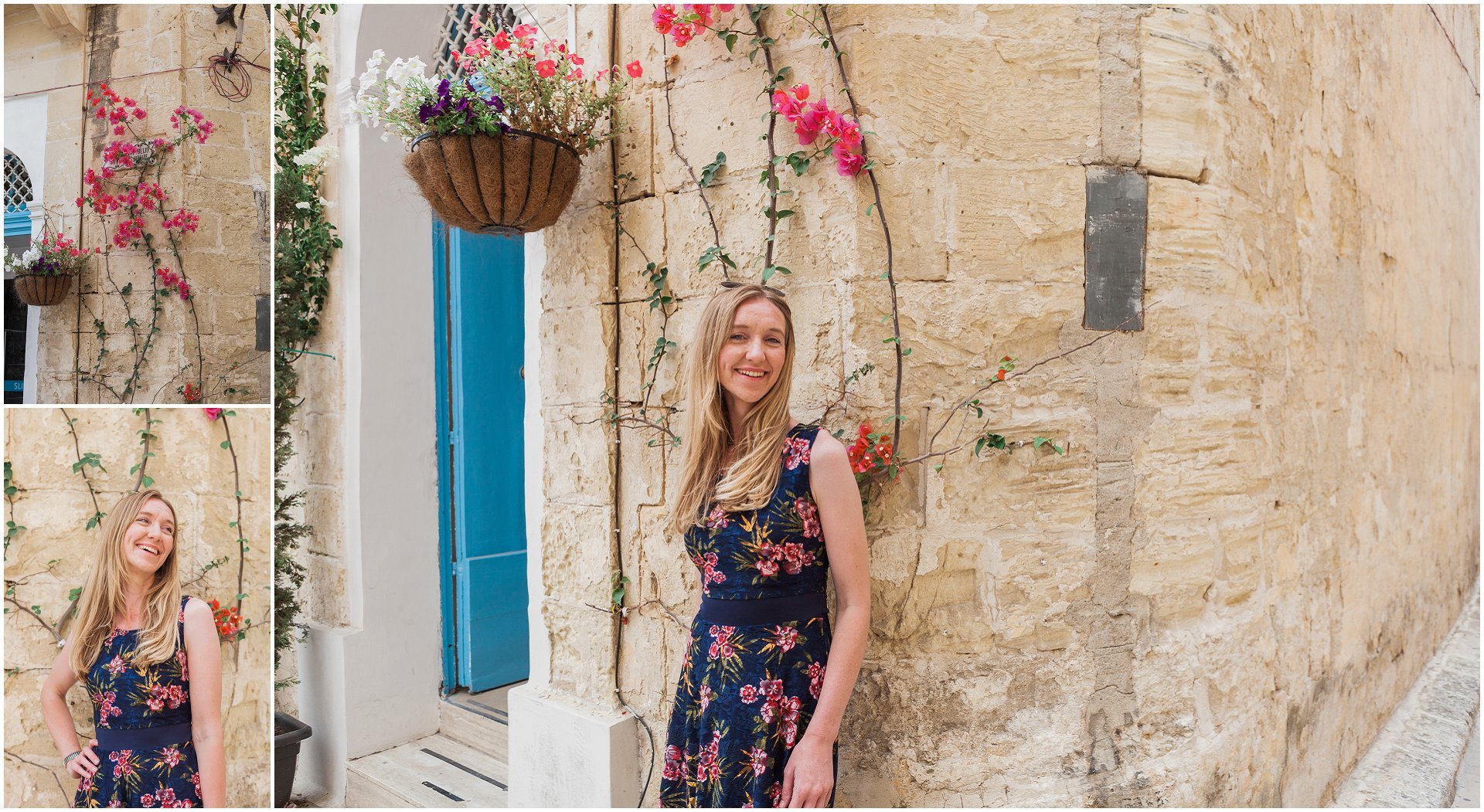 Mdina destination brand photography, Malta cobbled streets, Laura from Tell My Story, image by London brand photographer and destination brand photographer AKP Branding Stories
