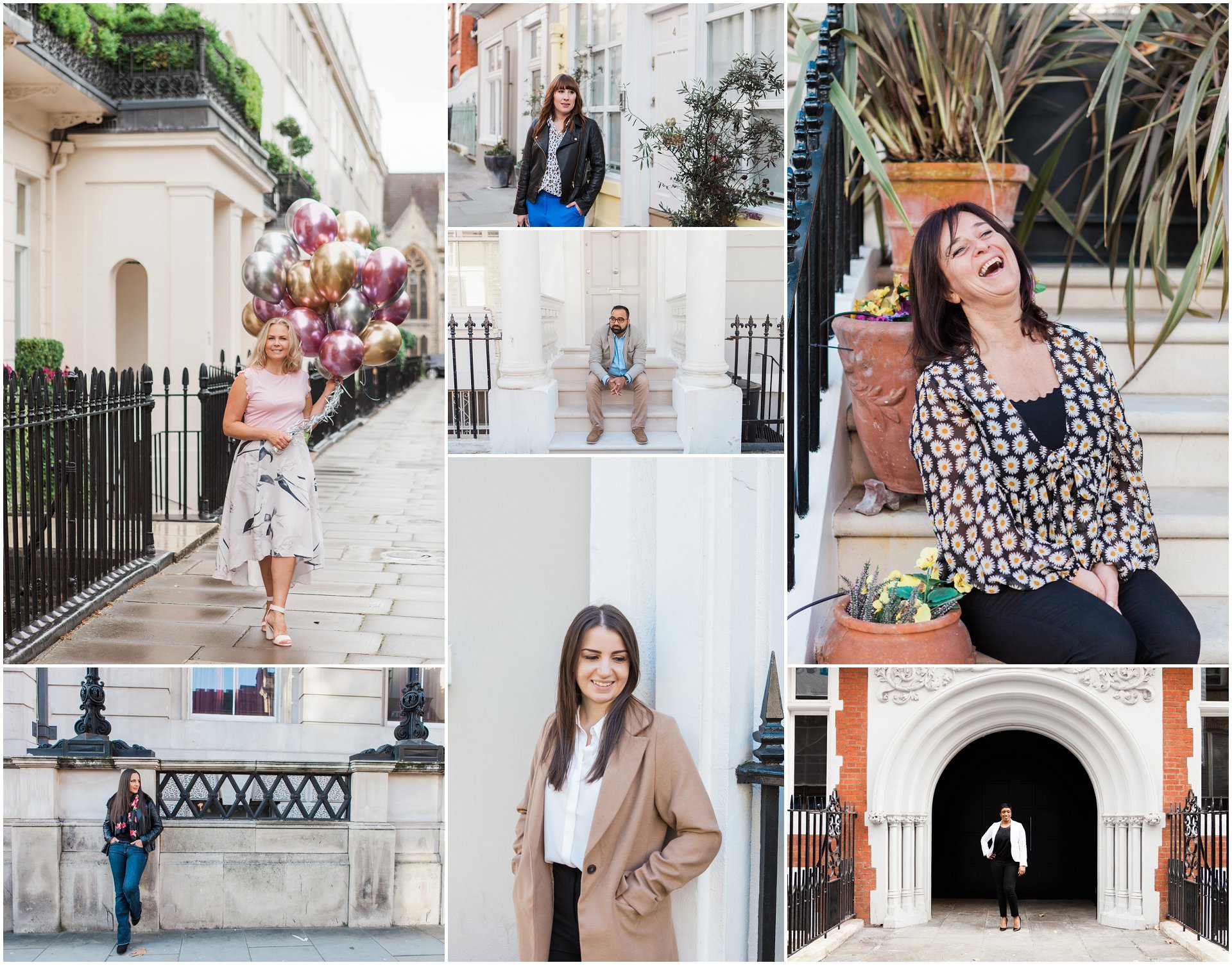 A variety of London brand shoot locations by London brand photographer AKP Branding Stories