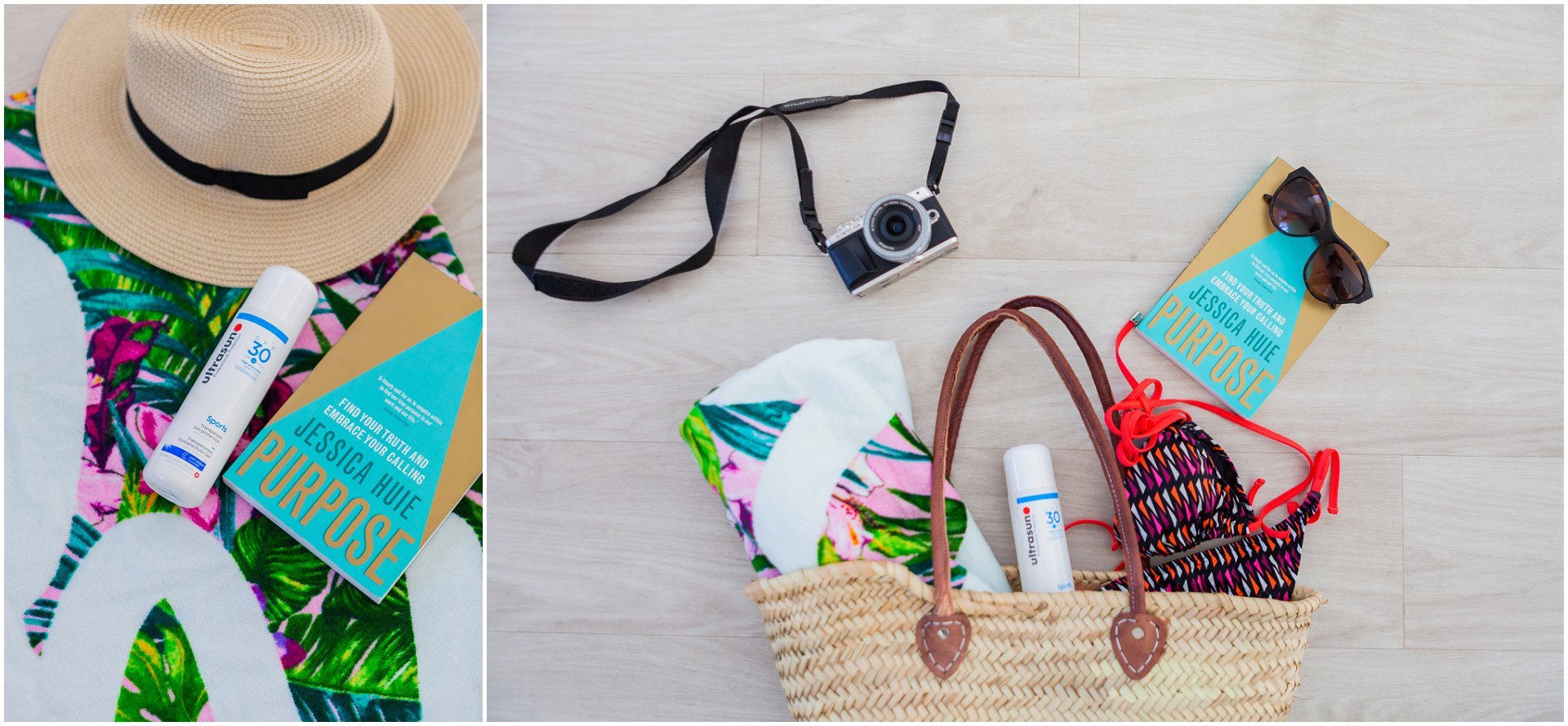 honeymoon beach accessories with Nu Bride and Prezola - london product photography - AKP Branding Stories