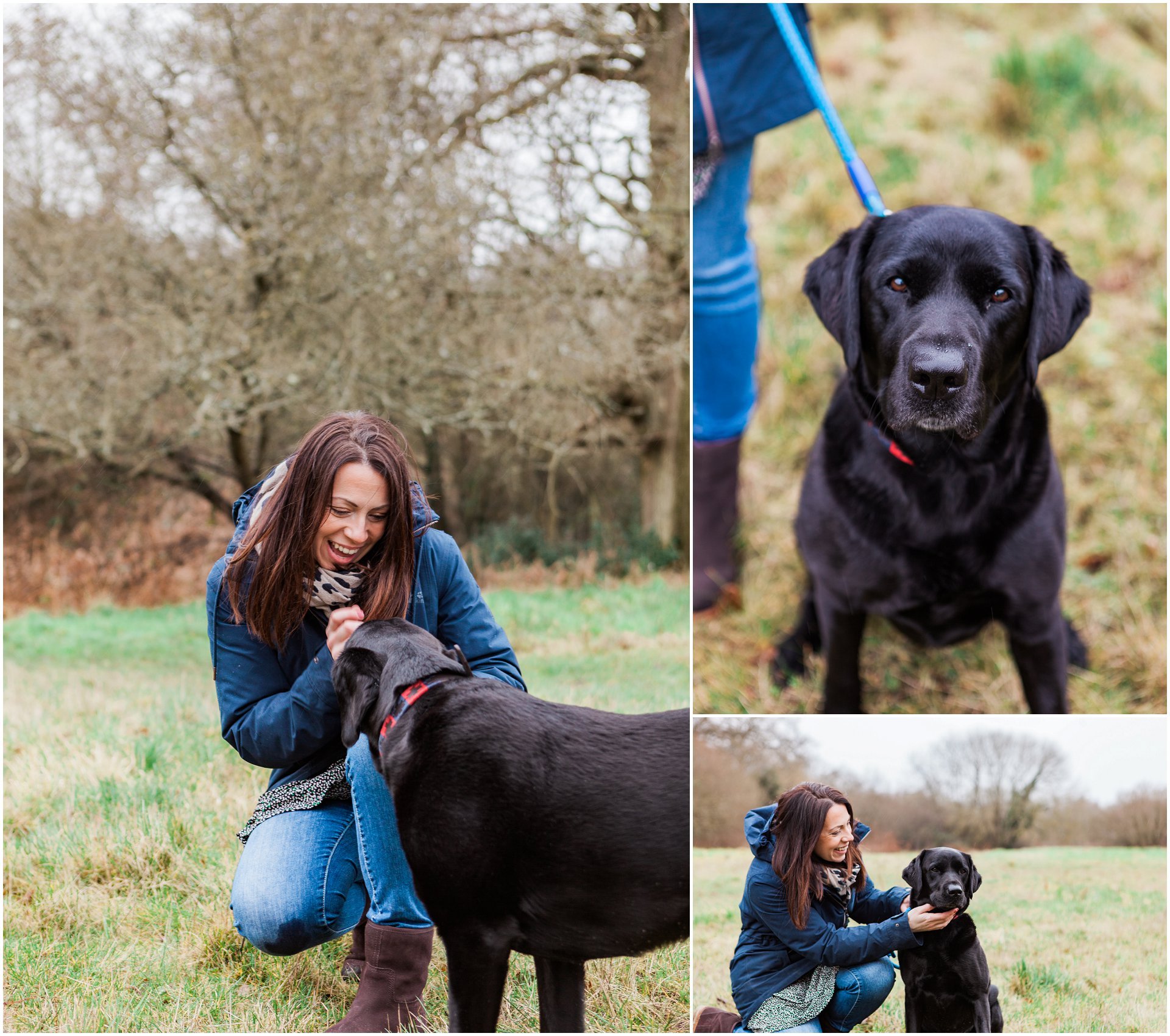 Brand photo of female entrepreneur with her dog.  Images by London brand photographer AKP Branding Stories