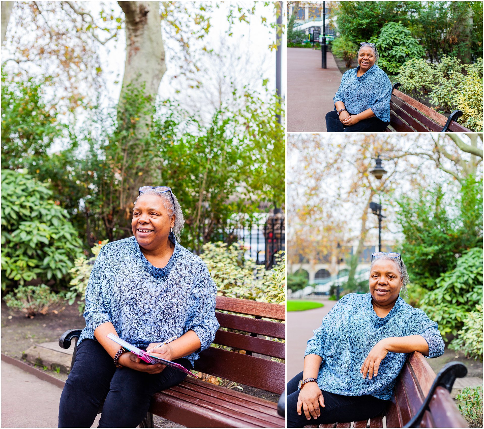 London brand shoot in Embankment with confidence and mindset coach Phyllis Woodfine. Images by London brand photographer AKP Branding Stories