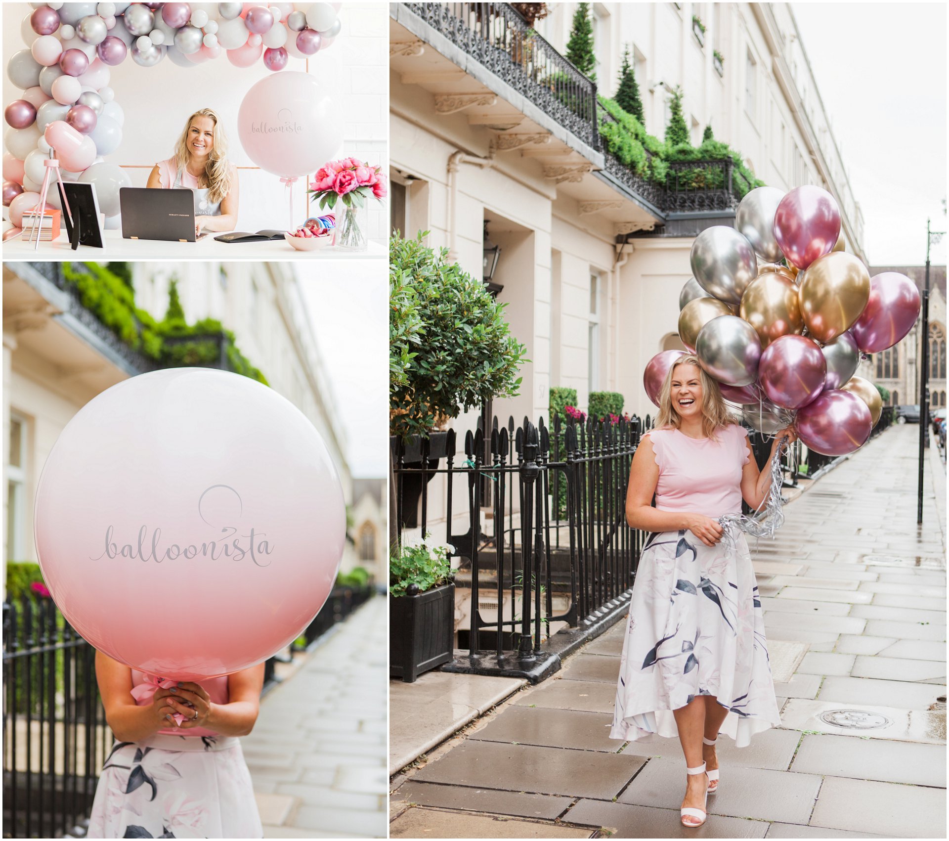London brand shoot with balloon artist and designer Balloonsita. Images by destination brand photographer AKP Branding Stories