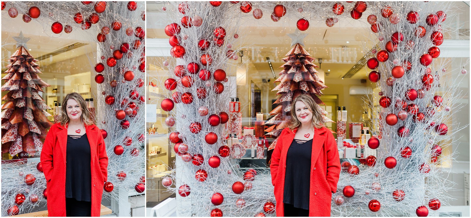Christmas branding shoot in Belgravia with Claire Louise Branding. Images by London brand photographer AKP Branding Stories