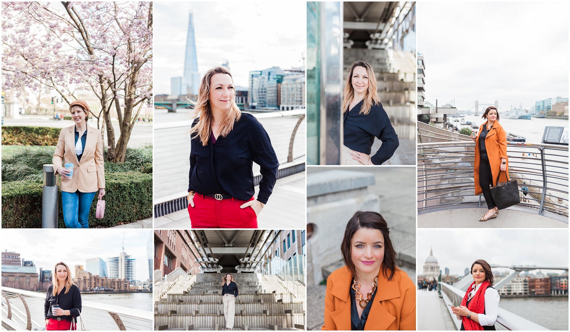 Female entrepreneurs having their London brand shoot in the St Paul's area.  Images by London brand photographer AKP Branding Stories