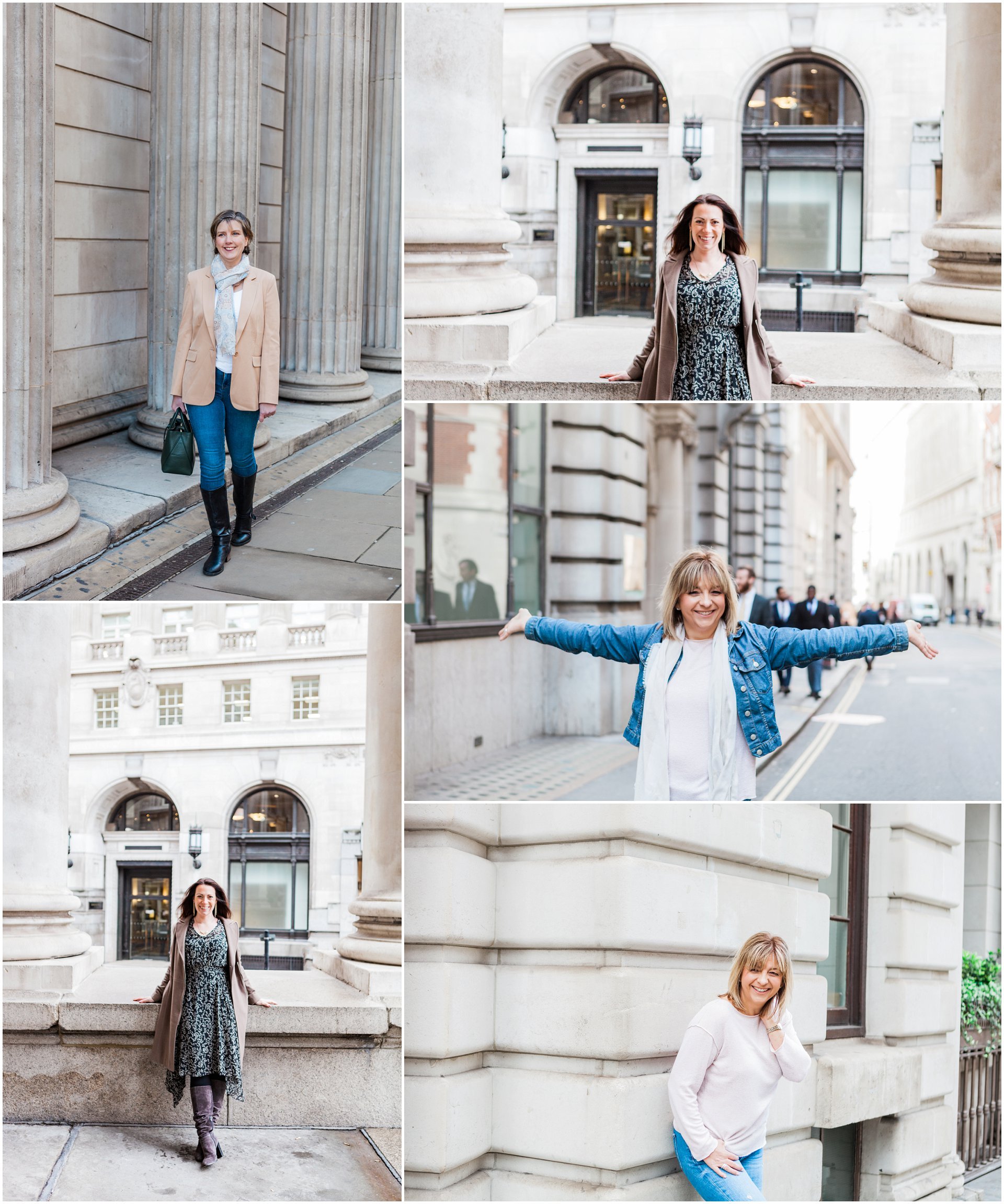 Female entrepreneurs having their London brand shoot in Bank.  Images by London brand photographer AKP Branding Stories