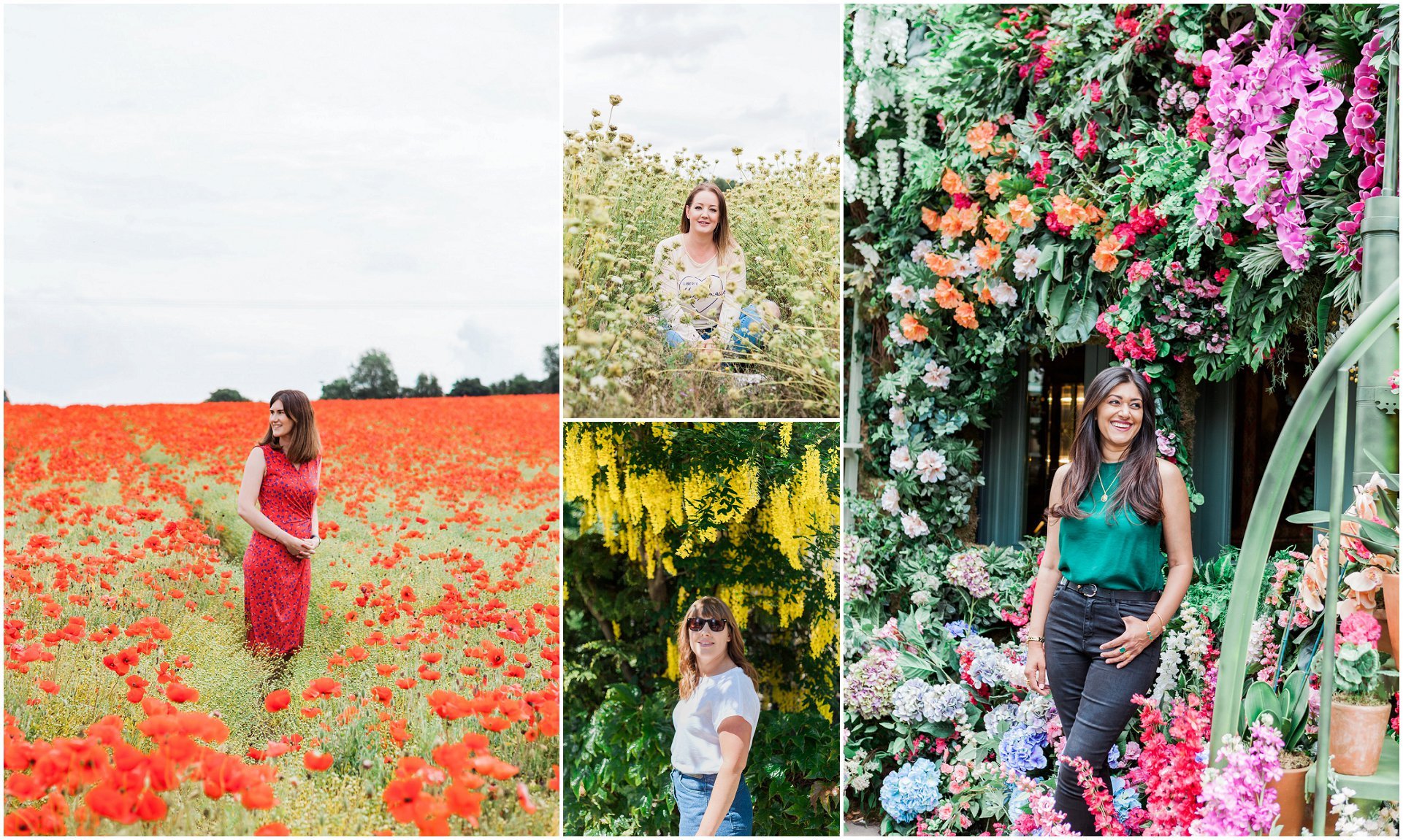 floral portraits for summer brand shoots - images by London branding photographer AKP Branding Stories