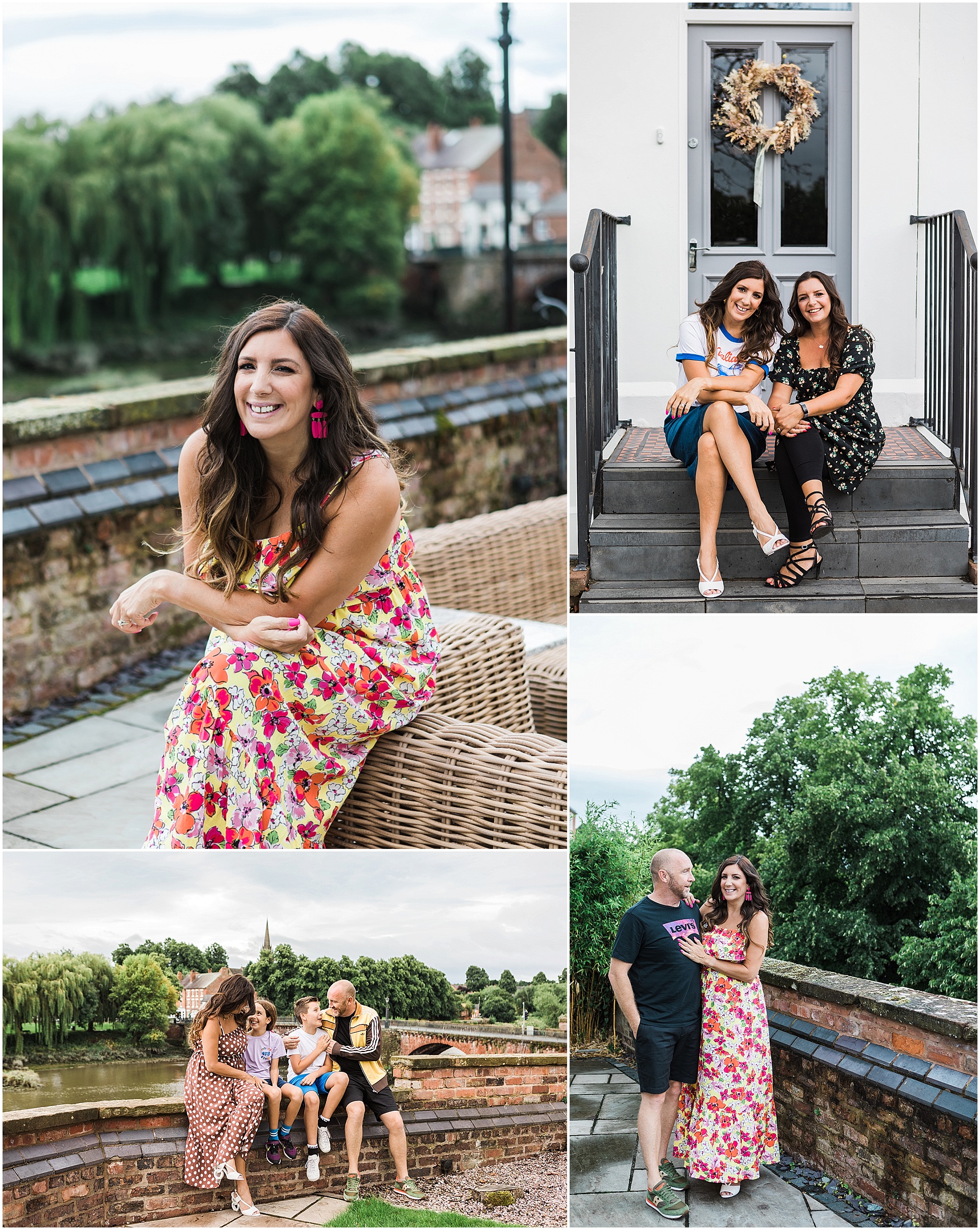 Business strategist Lisa Johnson with her family in Chester. Images by London brand photographer AKP Branding Stories