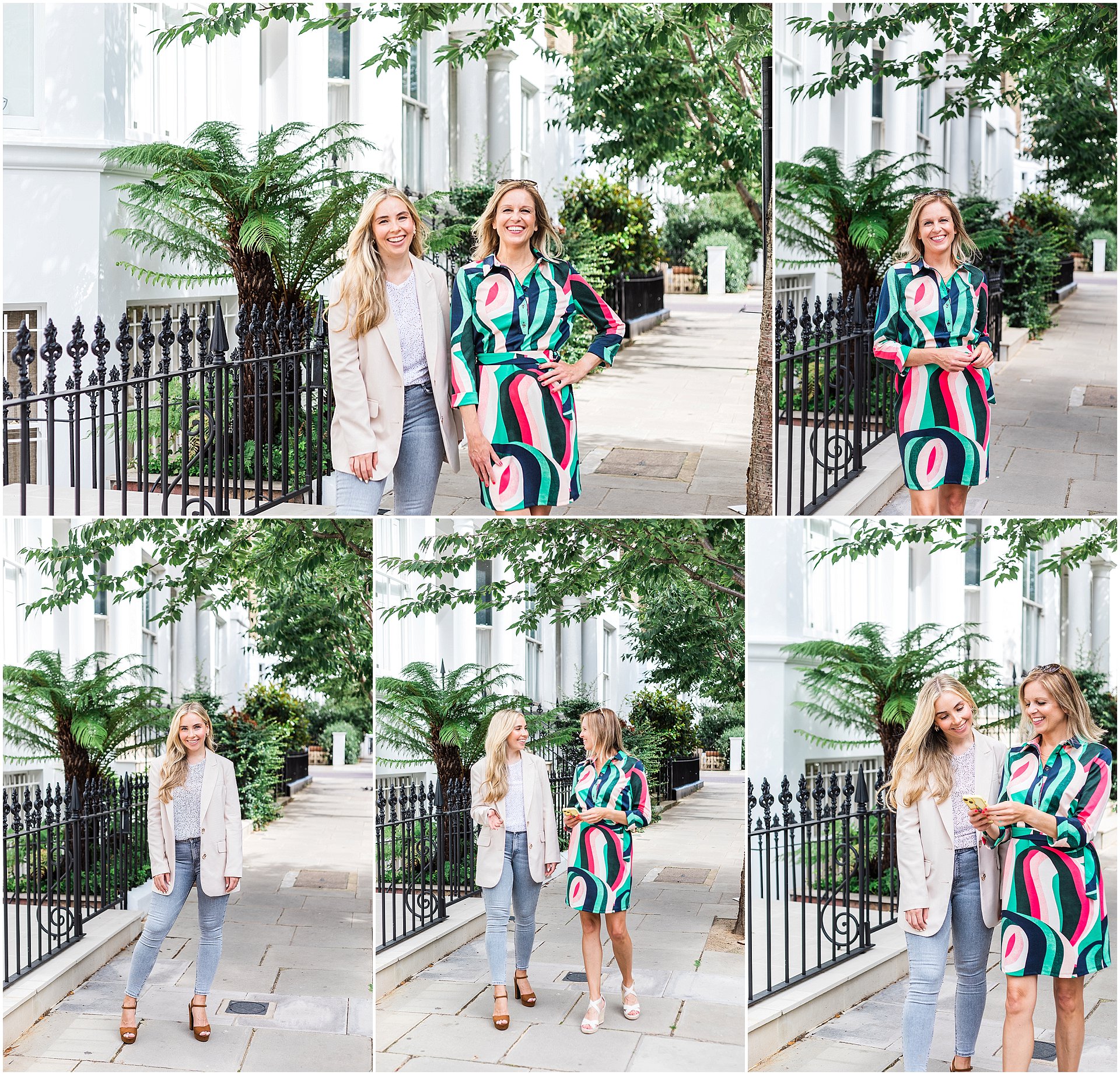 Images of PR Agency partners Carol and Tiffany on their London brand shoot