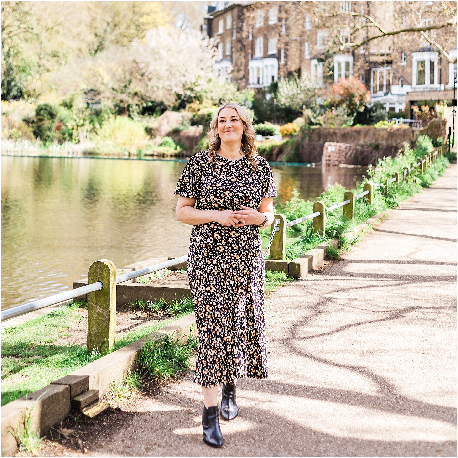 Geri from the Authentic Therapist in her Hampstead Heath Brand Shoot, Images by London brand photographer AKP Branding Stories