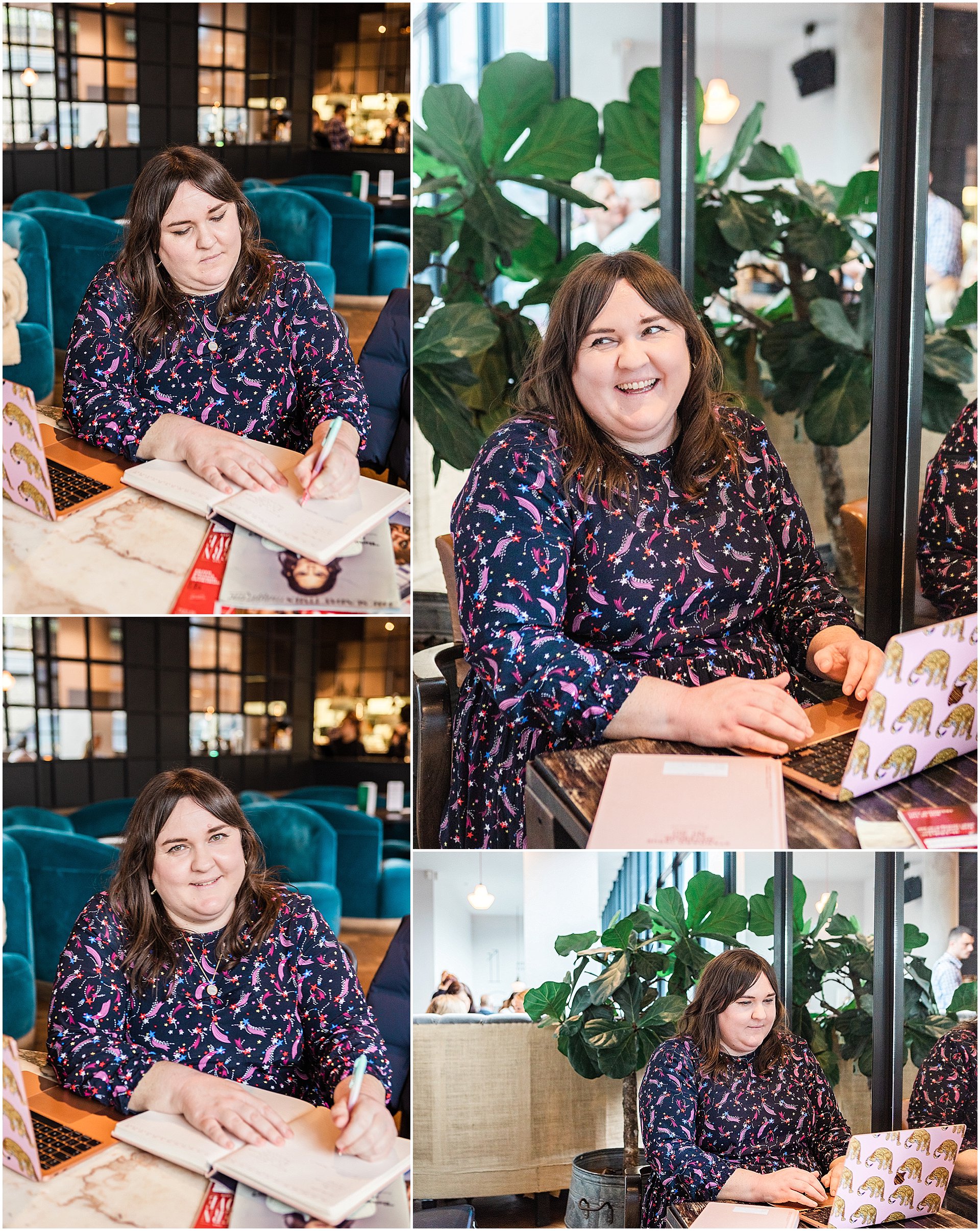 Brand images of Fiona, owner of The Podcast Expert in London on a Group Shoot Experience by AKP Branding Stories